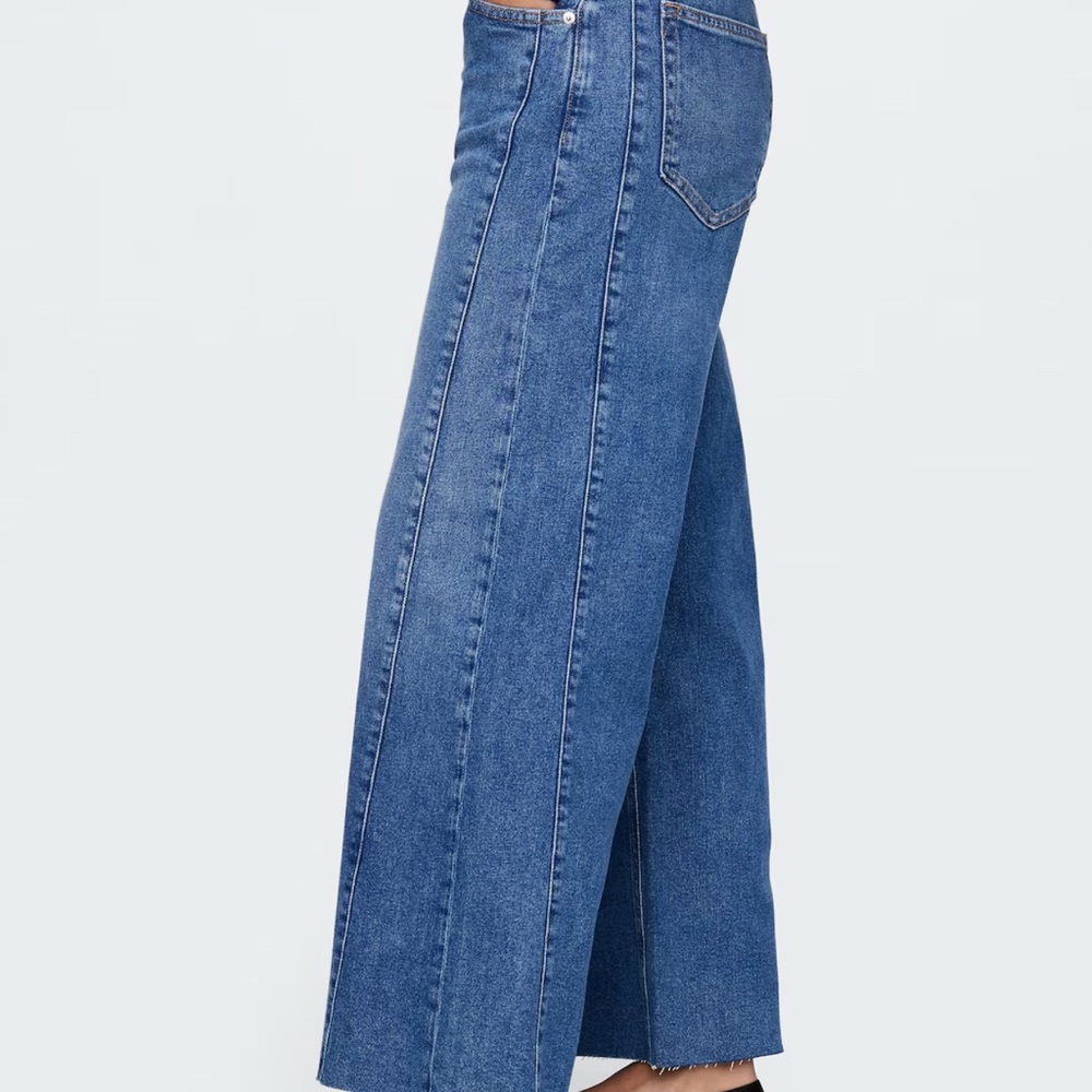 Gap High Rise Stride Wide-Leg Ankle Jeans Size 26/2R - Picture 10 of 10
